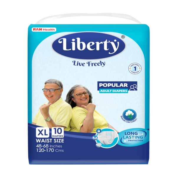 Liberty Diaper XL  (waist size 48-68 inches ) Popular